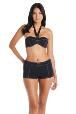 A Fine Line Bandeau Tie Back Bandeau Bikini Top -Bleu Rod Beattie Sales bleu rod a fine line top halter tie back bandeau bikini top afl 35118913224879