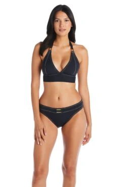 A Fine Line Halter V Neck Bikini Top -Bleu Rod Beattie Sales bleu rod a fine line top halter v neck bikini top afl 35118916501679