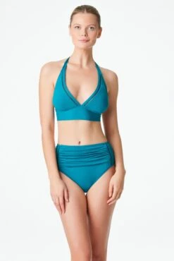 Behind The Seams Halter Tie Back Bikini Top -Bleu Rod Beattie Sales bleu rod behind the seams top halter tie back bikini top bs 34321524490415