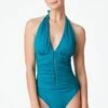 Behind The Seams Halter One Piece Swimsuit
