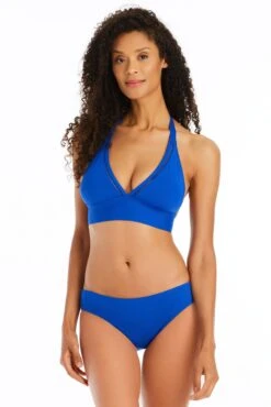 Behind The Seams Halter Tie Back Bikini Top