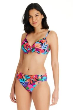 Bold Rush Underwire Tie Front D Cup Bikini Top