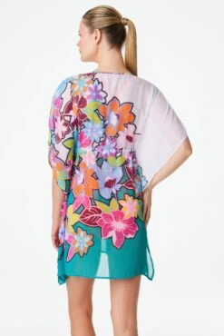 Color Crush Caftan Swimsuit Cover Up -Bleu Rod Beattie Sales bleu rod color crush caftan cover up beach cover up chiffon caftan 34362374815919