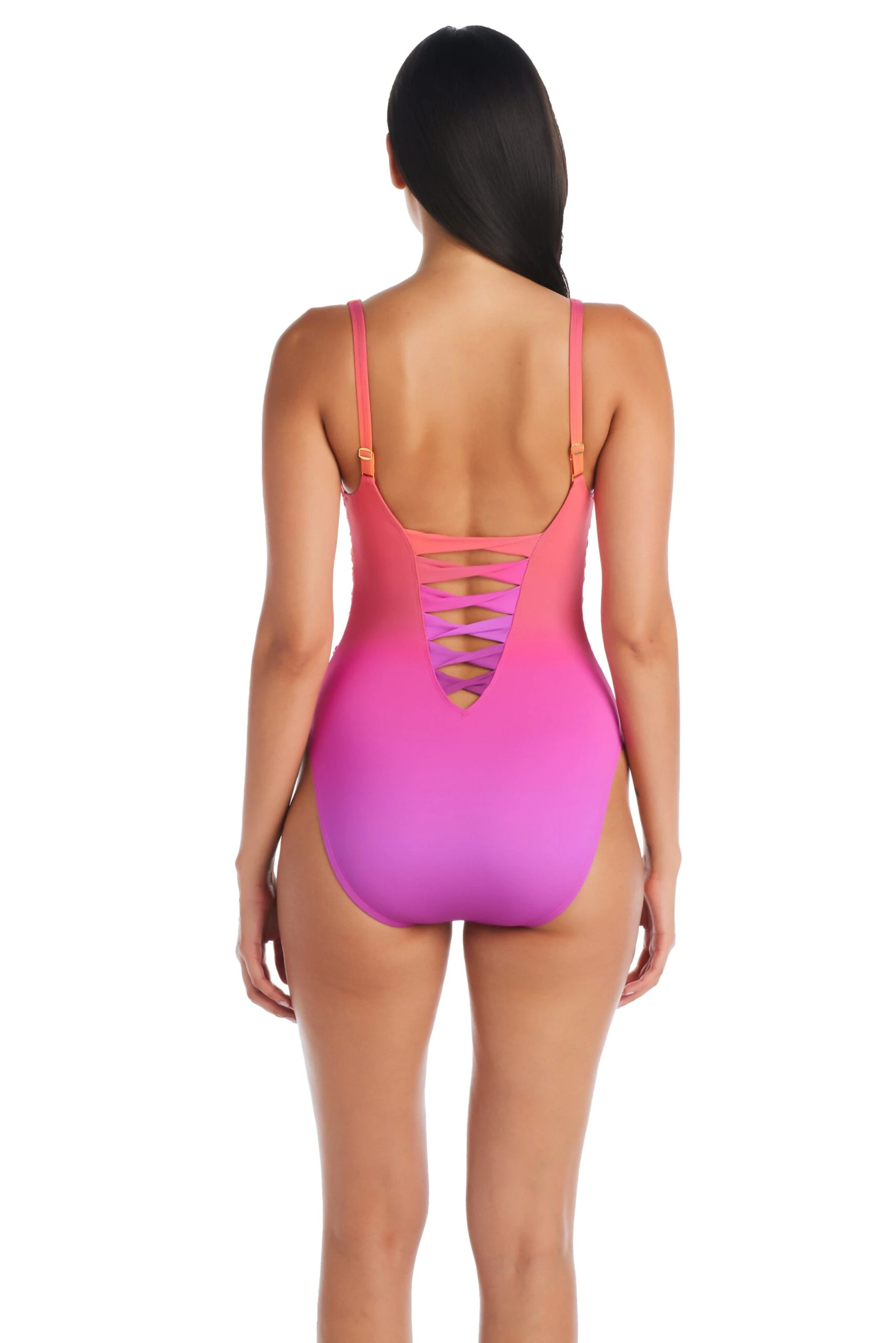 Cool Breeze Side Lace Down One Piece Swimsuit 4 Cool Breeze Side Lace Down One Piece Swimsuit - Image 2