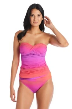 Cool Breeze Strapless Bandeau Tankini Top