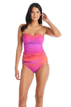 Cool Breeze Strapless Bandeau Tankini Top 11 Cool Breeze Strapless Bandeau Tankini Top -Bleu Rod Beattie Sales bleu rod cool breeze tankini draped bandeau tankini top cb 35113624141999