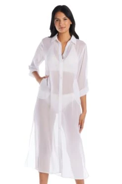 Easy Does It Long Shirt Cover Up -Bleu Rod Beattie Sales bleu rod easy does it shirt cover up long chiffon boy shirt swim cover up ed 35175382941871
