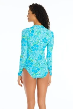 Escape To The Beach Rashguard Top -Bleu Rod Beattie Sales bleu rod escape to the beach top escape to the beach rashguard top 35796110508207