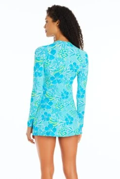 Escape To The Beach Rashguard Top -Bleu Rod Beattie Sales bleu rod escape to the beach top escape to the beach rashguard top 35796110540975