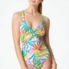 Fantasy Island Plunge Cross Back One Piece Swimsuit -Bleu Rod Beattie Sales bleu rod fantasy island 1 pc fantasy island plunge cross back one piece swimsuit 36448587317423