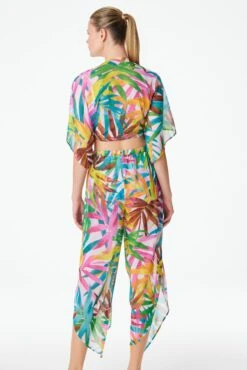 Fantasy Island Tie Front Crop Top Cover Up -Bleu Rod Beattie Sales bleu rod fantasy island shirt cover up swimsuit cover up crop top fi 34320718102703