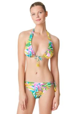 Fantasy Island Halter Triangle Bikini Top