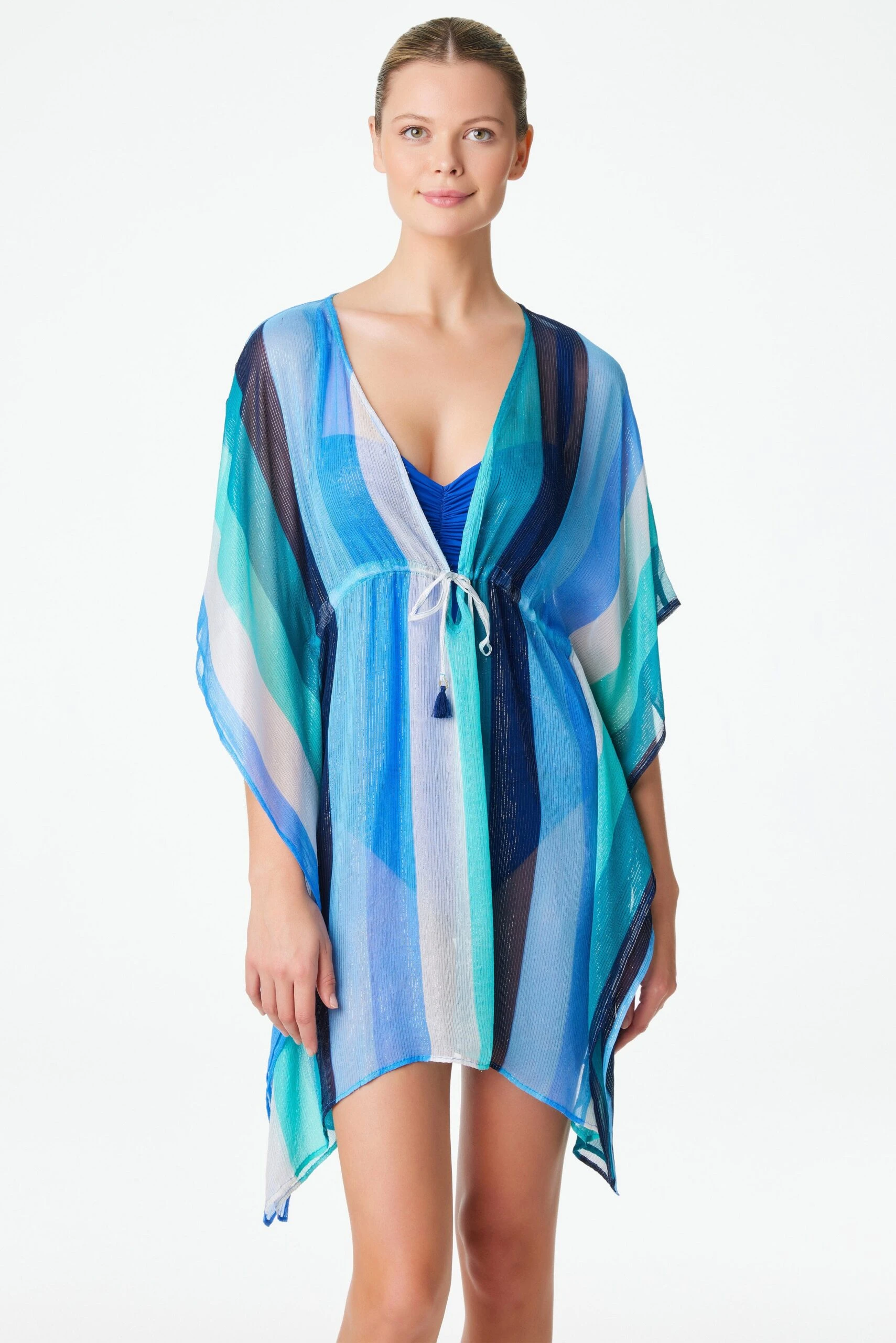 India Bazaar Caftan Swimsuit Cover Up 4 India Bazaar Caftan Swimsuit Cover Up - Image 2