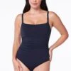 Kore One Piece Scoop Neck Swimsuit -Bleu Rod Beattie Sales bleu rod kore 1 pc kore one piece scoop neck swimsuit 36448413614255