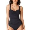 Kore One Piece Shirred Bandeau Swimsuit -Bleu Rod Beattie Sales bleu rod kore 1 pc kore one piece shirred bandeau swimsuit 36448483147951