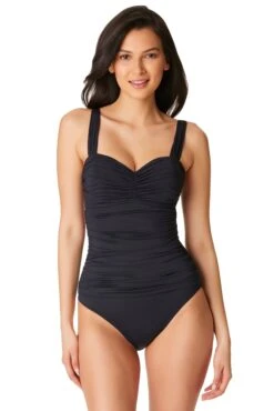 Kore One Piece Shirred Bandeau Swimsuit