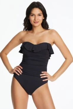 Kore Ruffled Bandeau One Piece Swimsuit