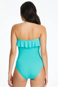 Kore Ruffled Bandeau One Piece Swimsuit 21 Kore Ruffled Bandeau One Piece Swimsuit -Bleu Rod Beattie Sales bleu rod kore 1 pc one piece bandeau swimsuit ruffled with optional strap 33266915475631