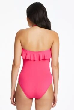 Kore Ruffled Bandeau One Piece Swimsuit 19 Kore Ruffled Bandeau One Piece Swimsuit -Bleu Rod Beattie Sales bleu rod kore 1 pc one piece bandeau swimsuit ruffled with optional strap 33266915934383