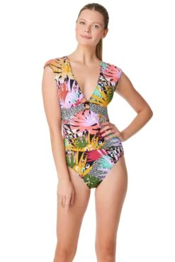 Let's Get Loud Cap Sleeve One Piece Swimsuit 7 Let's Get Loud Cap Sleeve One Piece Swimsuit -Bleu Rod Beattie Sales bleu rod let s get loud 1 pc cap sleeve one piece swimsuit lg 35286273720495