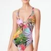 Let's Get Loud Plunge One Piece Swimsuit -Bleu Rod Beattie Sales bleu rod let s get loud 1 pc let s get loud plunge one piece swimsuit 36448629391535