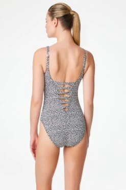 Let's Get Loud Lace Down One Piece Swimsuit -Bleu Rod Beattie Sales bleu rod let s get loud 1 pc one piece swimsuit lace down 34090921656495