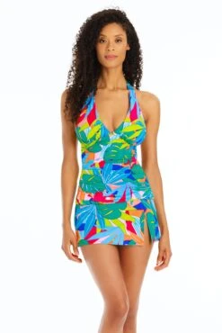 Life Of The Party Halter Tankini Top -Bleu Rod Beattie Sales bleu rod life of the party tankini 4 lop multi life of the party halter tankini top 35770079477935 1
