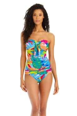 Life Of The Party Draped Bandeau Tankini Top -Bleu Rod Beattie Sales bleu rod life of the party tankini life of the party draped bandeau tankini top 35770055786671 1