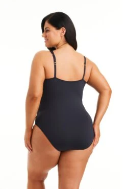 Ring Me Up Surplice Shirred One Piece Swimsuit Plus -Bleu Rod Beattie Sales bleu rod mu23 tankini surplice shirred waist one piece swimsuit plus mu 35265892647087
