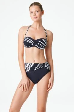 New Wave High Waisted Draped Bikini Bottom -Bleu Rod Beattie Sales bleu rod new wave high waist bottom high waisted draped bikini bottom 34362145669295