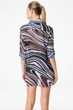 New Wave Short Shirt Cover Up -Bleu Rod Beattie Sales bleu rod new wave shirt cover up shirt beach cover up nw 34362186629295