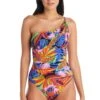 Night Safari Shirred One Shoulder One Piece Swimsuit 2 Night Safari Shirred One Shoulder One Piece Swimsuit -Bleu Rod Beattie Sales bleu rod night safari 1 pc night safari shirred one shoulder one piece swimsuit 36448343457967
