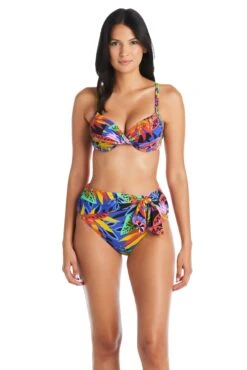 Night Safari Underwire Twist Bikini Top -Bleu Rod Beattie Sales bleu rod night safari bikini top underwire over the shoulder twist bikini top ns 35113783230639