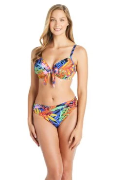 Night Safari Underwire Tie Front D Cup Bikini Top