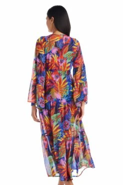 Night Safari Long Open Front Dress Cover Up -Bleu Rod Beattie Sales bleu rod night safari dress cover up long chiffon open front dress swim cover up ns 35113691119791 1