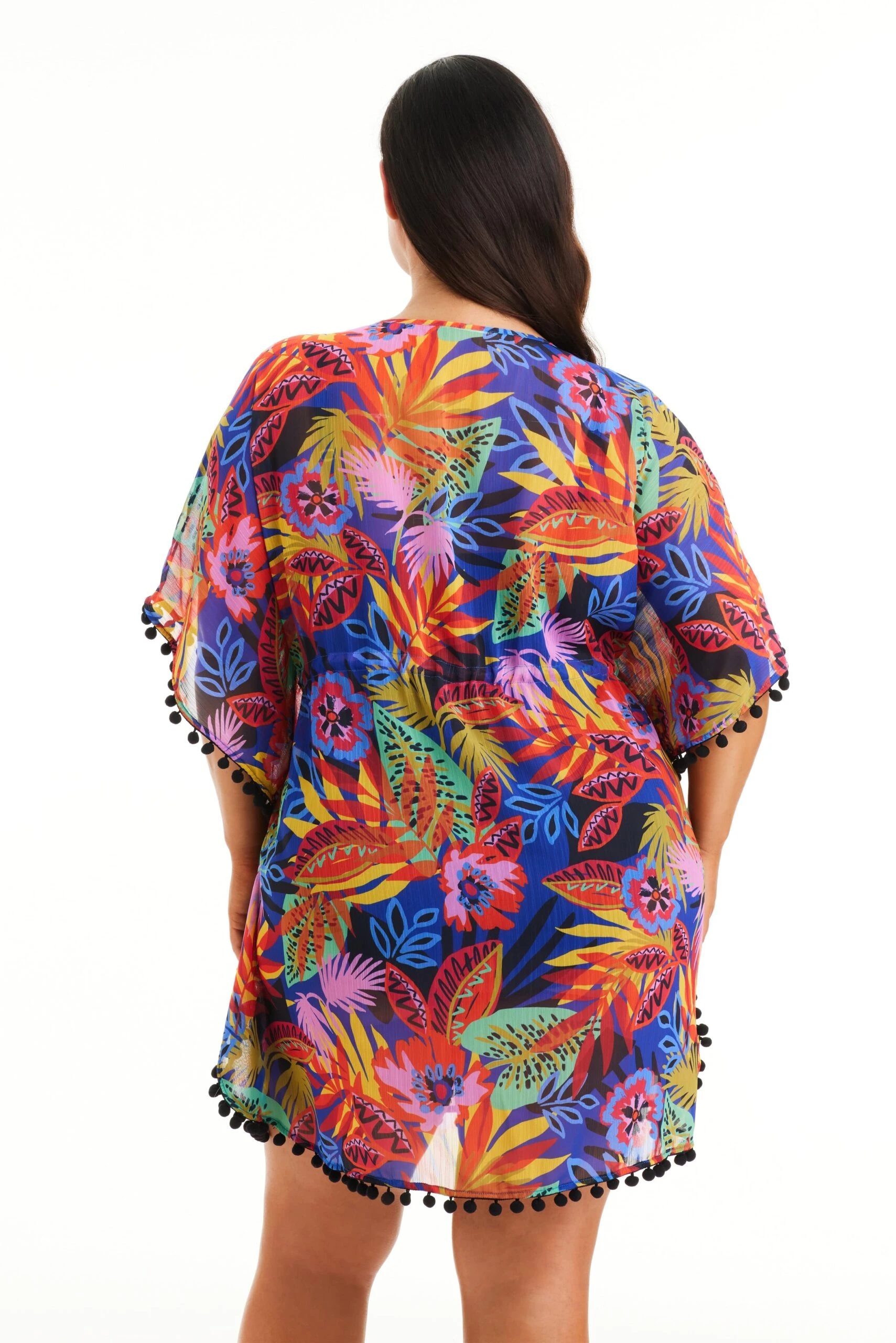 Night Safari Caftan Swim Cover Up Plus 5 Night Safari Caftan Swim Cover Up Plus - Image 3
