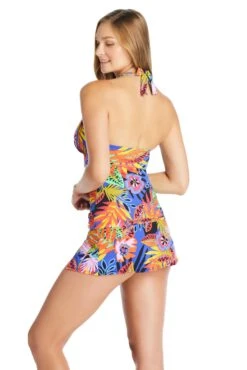 Night Safari Plunge Halter Tankini Top 6 Night Safari Plunge Halter Tankini Top -Bleu Rod Beattie Sales bleu rod night safari tankini plunge halter tankini top tie back ns 35113717498031