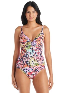 Party Animal Plunge D Cup Tankini Top
