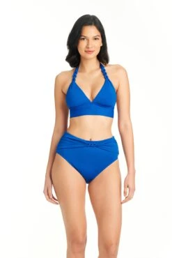 Ring Master High Waisted Shirred Bikini Bottom -Bleu Rod Beattie Sales bleu rod ring master high waist bottom ring master high waisted shirred bikini bottom 36104377401519