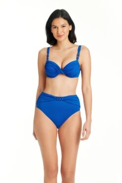 Ring Master High Waisted Shirred Bikini Bottom -Bleu Rod Beattie Sales bleu rod ring master high waist bottom ring master high waisted shirred bikini bottom 36104378056879