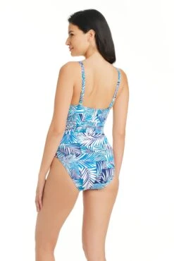 Shady Days Plunge One-Piece Swimsuit -Bleu Rod Beattie Sales bleu rod shady days 1 pc shady days plunge one piece swimsuit 36104531771567