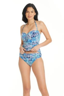 Shady Days Draped Bandeau Tankini Top -Bleu Rod Beattie Sales bleu rod shady days tankini shady days draped bandeau tankini top 36104530428079