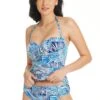 Shady Days Draped Bandeau Tankini Top -Bleu Rod Beattie Sales bleu rod shady days tankini shady days draped bandeau tankini top 36445338402991
