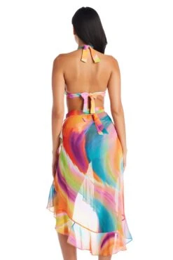 Splash Out Long Chiffon Ruffle Pareo Cover Up -Bleu Rod Beattie Sales bleu rod splash out pareo cover up long chiffon ruffle pareo swim cover up so 35113849389231