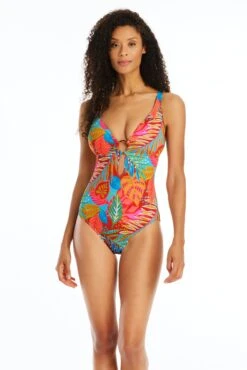 The Heat Is On Plunge One Piece Swimsuit -Bleu Rod Beattie Sales bleu rod the heat is on 1 pc the heat is on plunge one piece swimsuit 35797504589999
