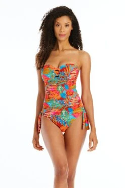 The Heat Is On Draped Bandeau Tankini Top 14 The Heat Is On Draped Bandeau Tankini Top -Bleu Rod Beattie Sales bleu rod the heat is on tankini the heat is on draped bandeau tankini top 35797241790639