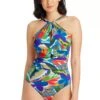The Mix Key Hole High Neck One Piece Swimsuit 1 The Mix Key Hole High Neck One Piece Swimsuit -Bleu Rod Beattie Sales bleu rod themix 1 pc the mix key hole high neck one piece swimsuit 36445439131823