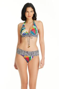 The Mix Halter V Neck Bikini Top -Bleu Rod Beattie Sales bleu rod themix bikini top the mix halter v neck bikini top 36109908836527