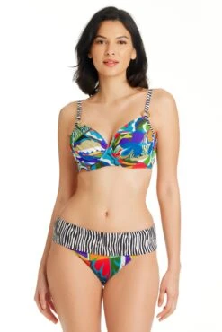 The Mix Halter V Neck Bikini Top