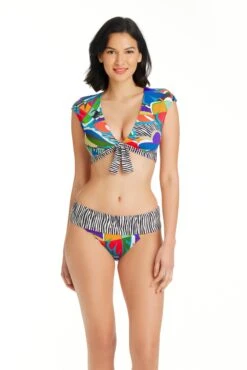 The MixHipster Fold Over Bikini Bottom -Bleu Rod Beattie Sales bleu rod themix sarong bikini bottom 4 the mix multi the mix hipster fold over bikini bottom 36109845594287